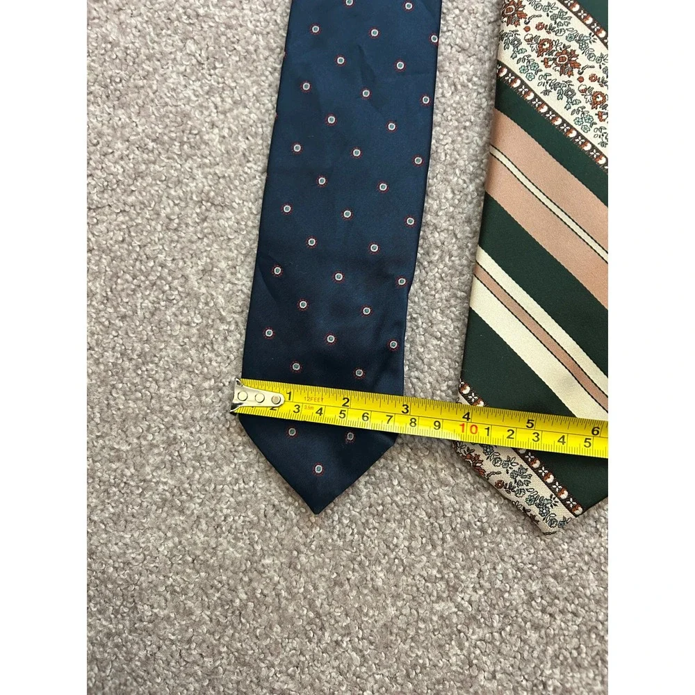 90s Formal Neckties Mens OS Multicolor Excellent Silk Abstract Striped Lot 4